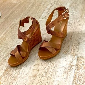 NWOT Cole Haan bronze wedge heel 8.5